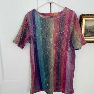 Sold out, viral, Rainbow Zara sequin dress! tailored to be a mini, super fun
